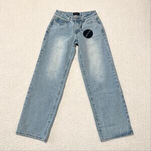 White Fox Boutique Bring The Style Jeans Light Blue Wash NWT